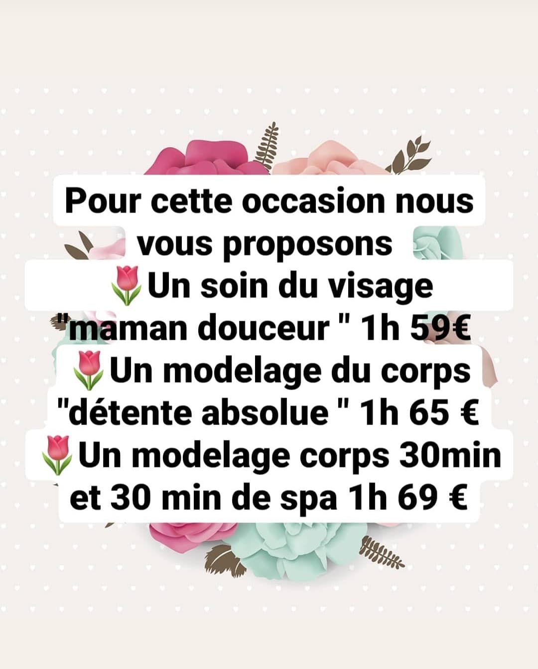 Offres spéciales Fête des mères