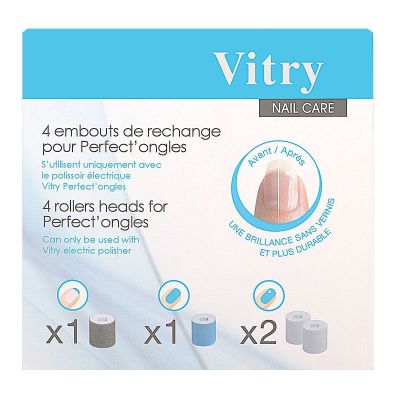 4 embouts de rechange pour Perfect'ongles