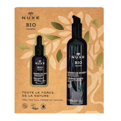 Coffret Nuxe Bio sérum et eau démaquillante