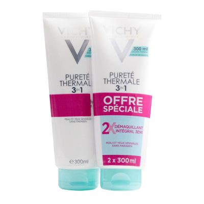 Démaquillant intégral Pureté thermale 3en1 tube de 300ml x2