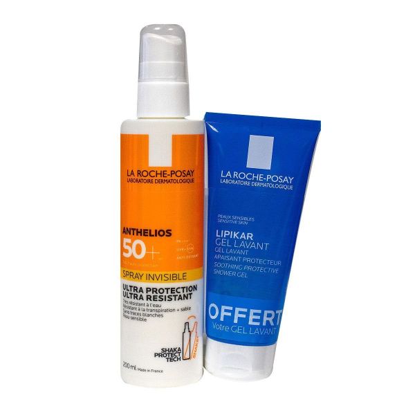 Anthelios spray solaire 200ml et gel lavant 100ml